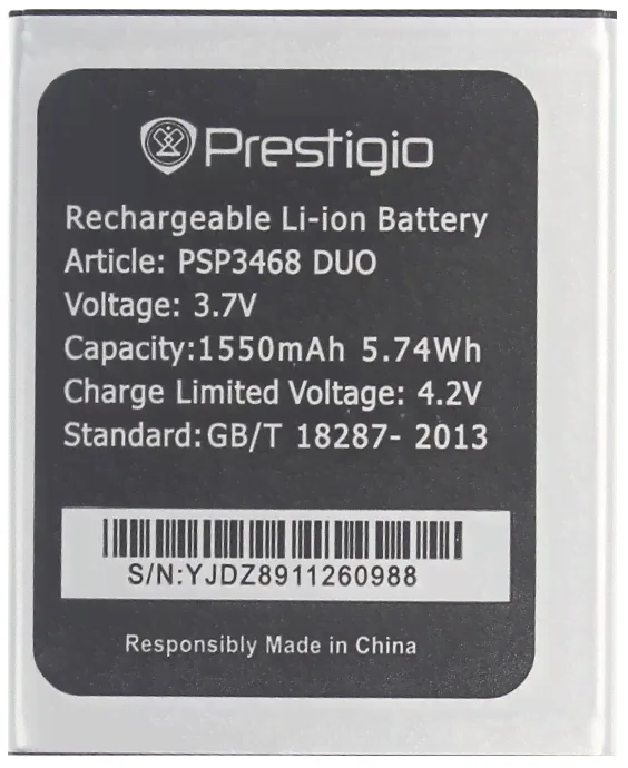 Аккумулятор Prestigio PSP3468 Duo