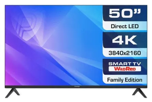 Prestigio Телевизор Prestigio PTV50SS06X 50", черный телевизор-3